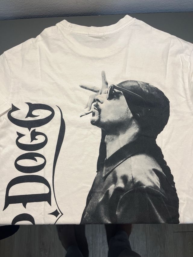 Camiseta Bershka Snoop Dogg Blanca