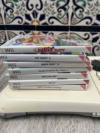 Lote Consola Wii + Accesorios + Juegos