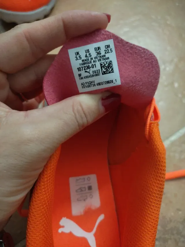 Zapatos de fútbol Puma multitacos Naranja