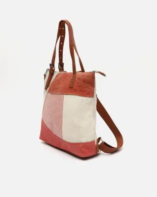 Mochila antirrobo estampado pachwork