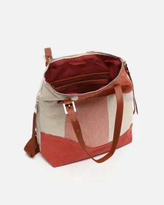 Mochila antirrobo estampado pachwork