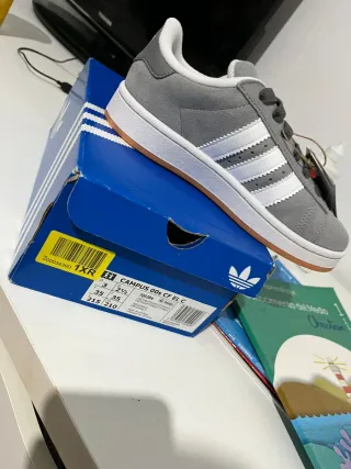 Adidas Campus Gris/Blanco