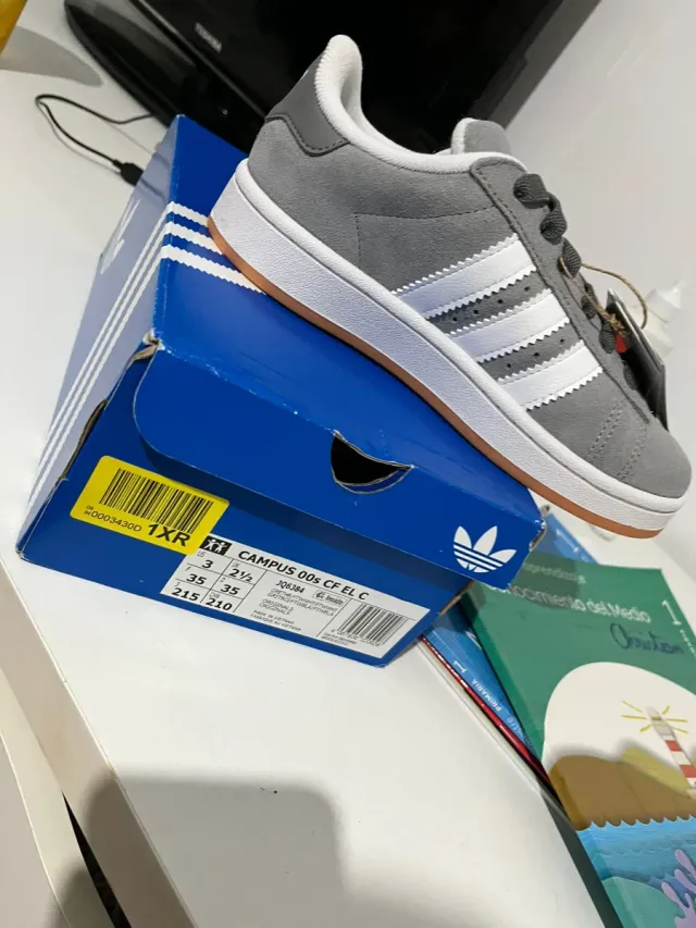 Adidas Campus Gris/Blanco