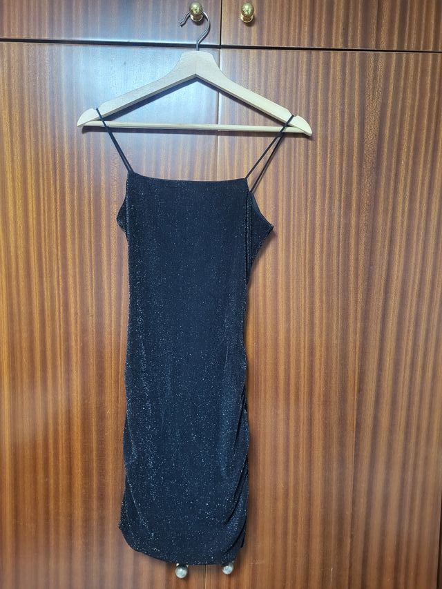 Pack 3 vestidos negros brillantes