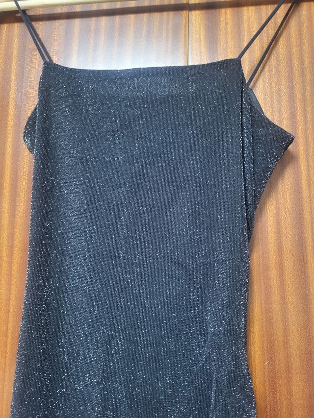 Pack 3 vestidos negros brillantes