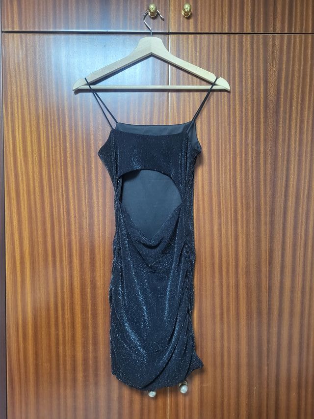 Pack 3 vestidos negros brillantes