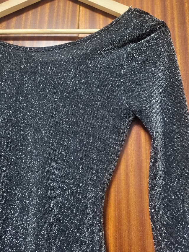 Pack 3 vestidos negros brillantes