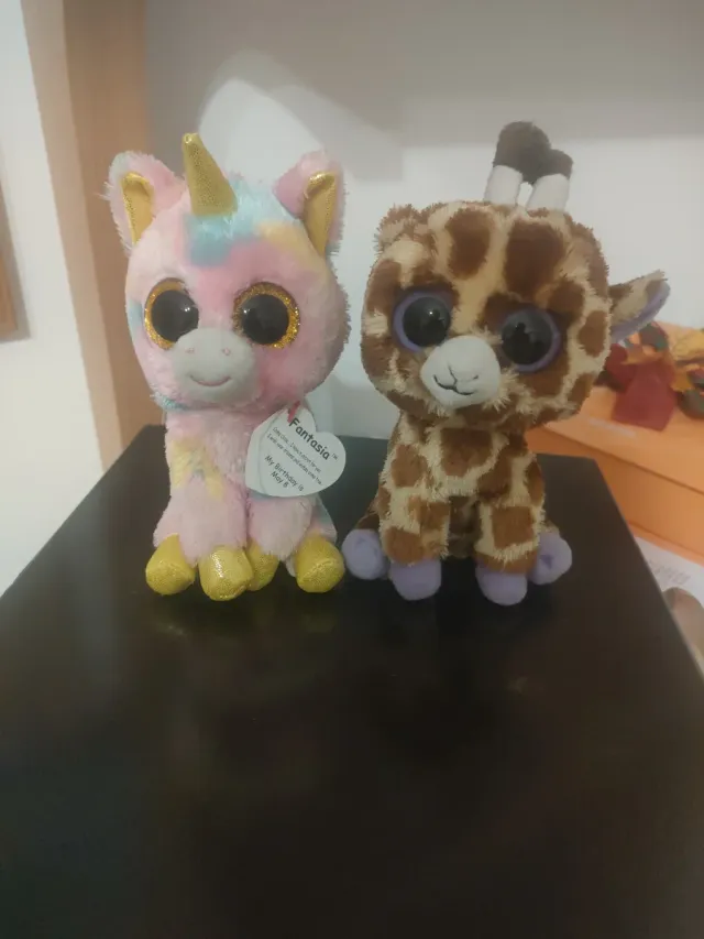 Peluche Unicornio y Jirafa Beanie Boos