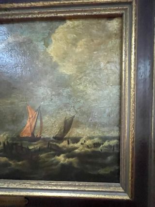 2 cuadros sobre lienzo inicio XX escuela holandesa