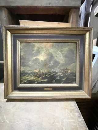 2 cuadros sobre lienzo inicio XX escuela holandesa