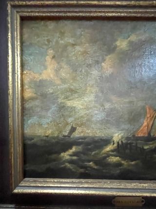 2 cuadros sobre lienzo inicio XX escuela holandesa