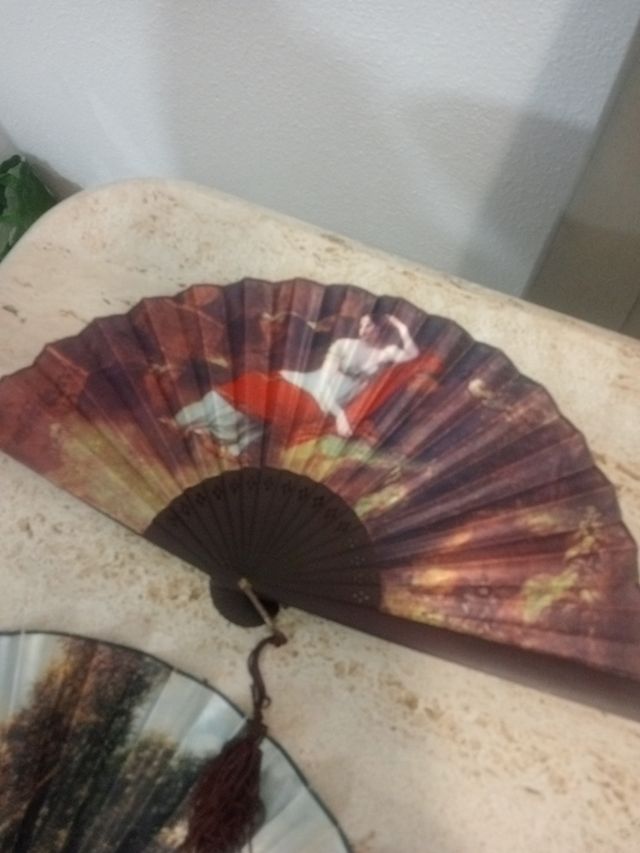 Lote 4 abanicos decorativos