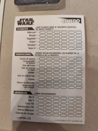 Cluedo Star Wars Hasbro