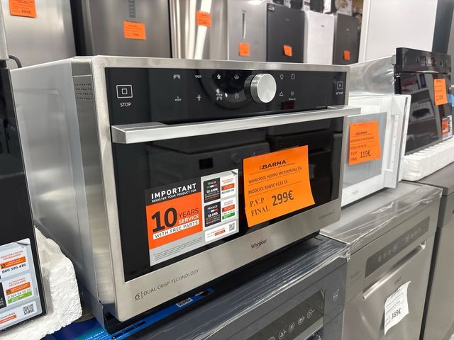 Horno Microondas Whirlpool MWSC 9133 SX