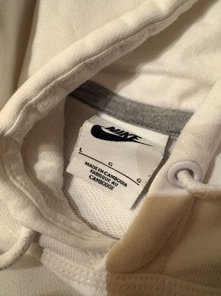 Felpa Nike Bianca Logo Zigzag Taglia L