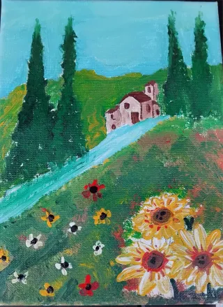 Dipinto su tela 18x25 acrilico