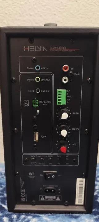 Pareja Altavoces HELVIA REDY-630SET Negros