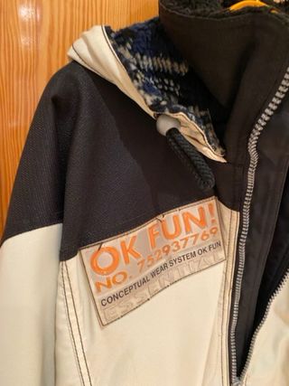 CHAQUETA SNOWBOARD PARA HOMBRE MARCA OK FUN