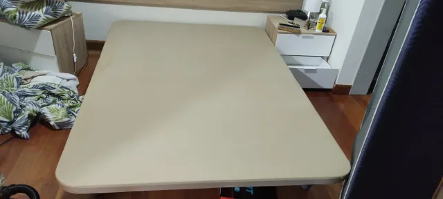 Base tapizada cama 1.35 beige