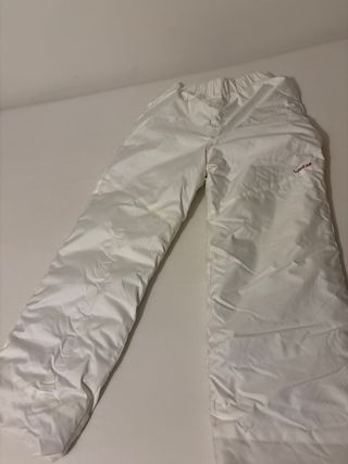 Pantalón de nieve blanco, talla 10