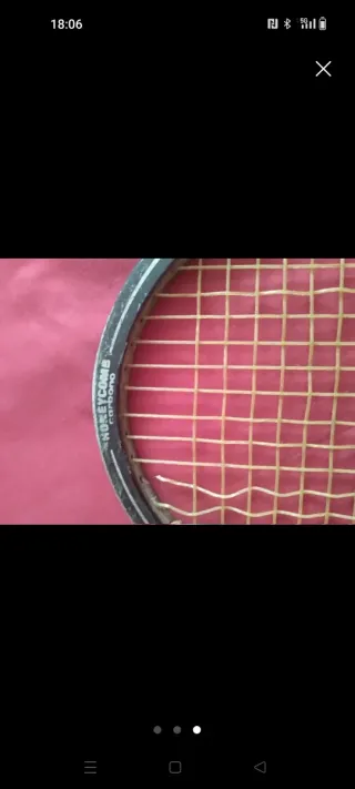 Raqueta de tenis vintage Clyton