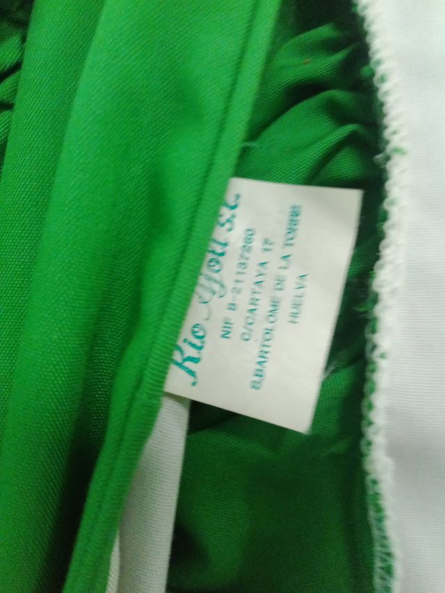 Vestido Flamenca Verde Rio Ajoli Forrado