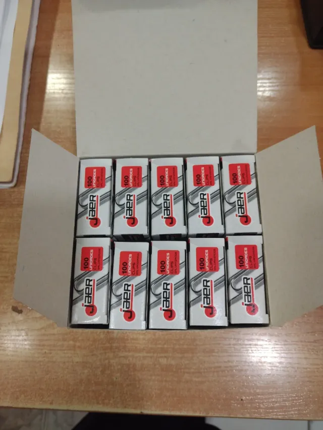 Caja 10 Paquetes Clips N°3 JaeR