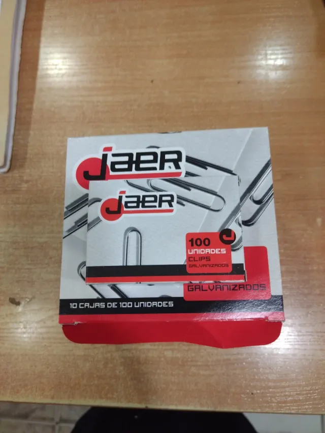 Caja 10 Paquetes Clips N°3 JaeR