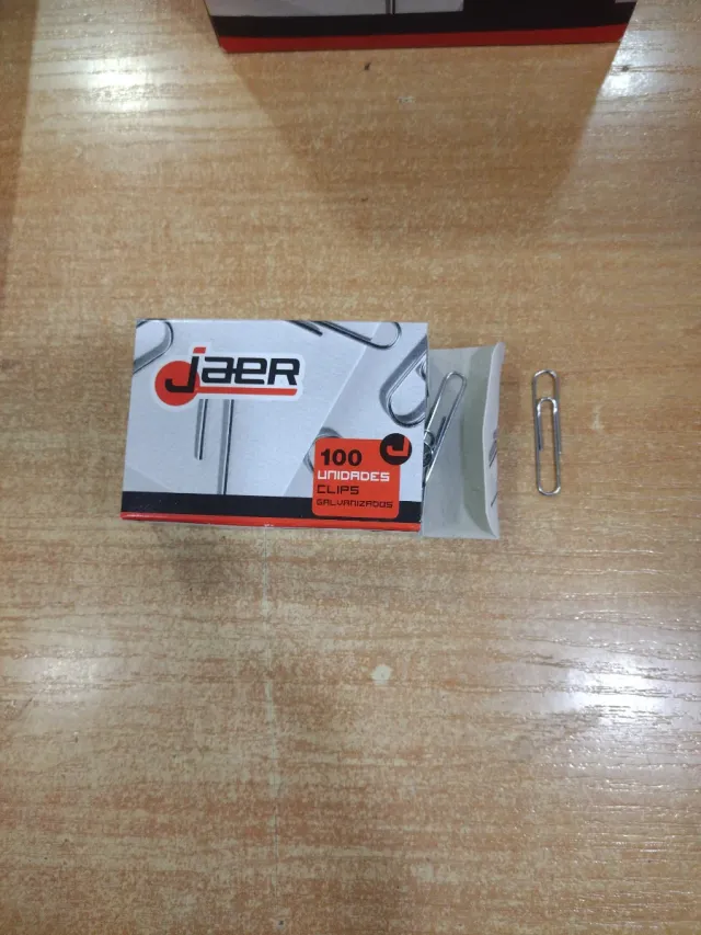 Caja 10 Paquetes Clips N°3 JaeR