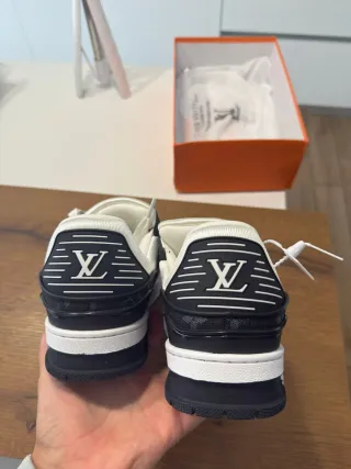 Scarpe Louis Vuitton Uomo Nero Bianco