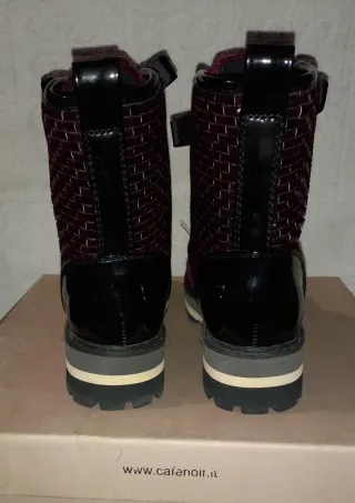 Anfibio Cafè Noir Nero/Bordeaux