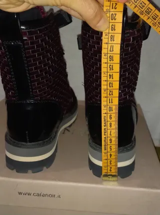 Anfibio Cafè Noir Nero/Bordeaux