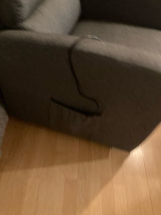 Dupi Sillón Relax Eléctrico Tela Gris de Poliéster