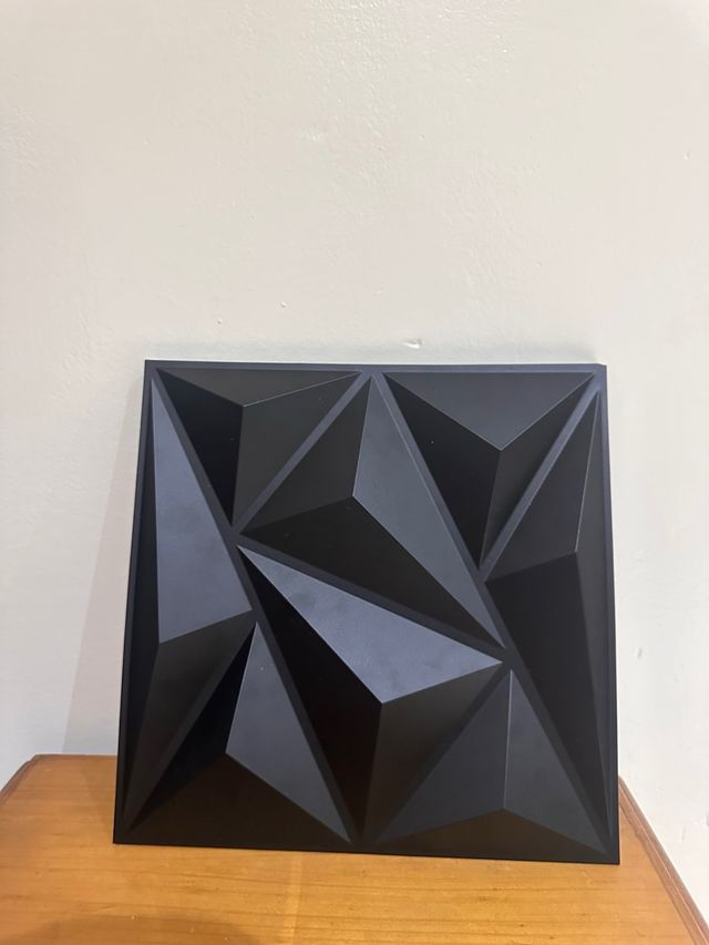 30 Paneles Decorativos 3D Negro