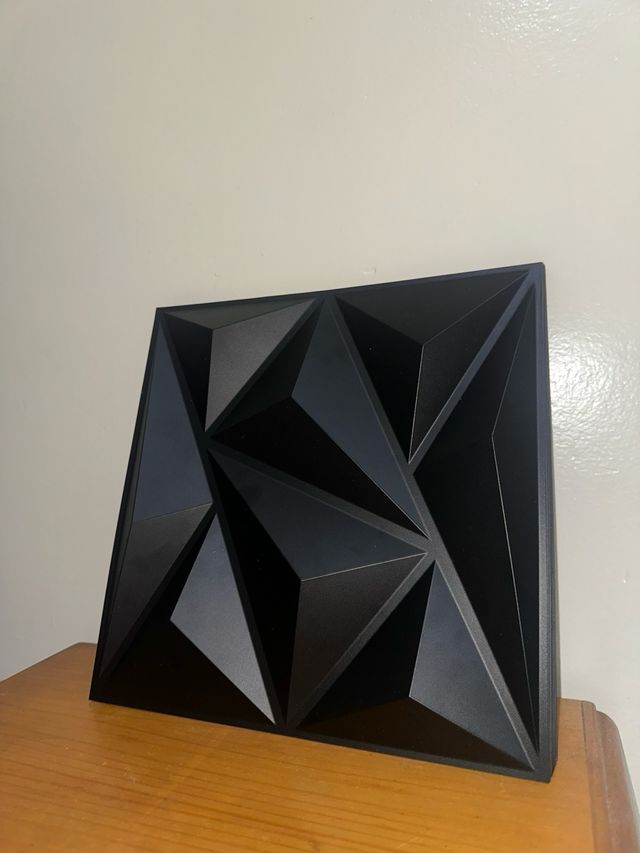 30 Paneles Decorativos 3D Negro