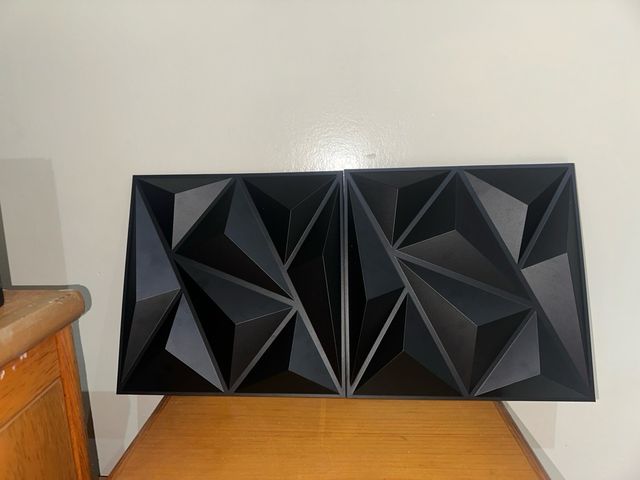 30 Paneles Decorativos 3D Negro