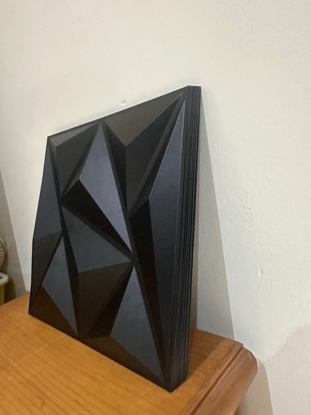 30 Paneles Decorativos 3D Negro