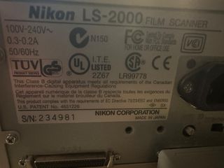 Scanner Nikon LS-2000 Professionale