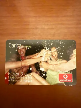 Vodafone ricarica telefonica vintage