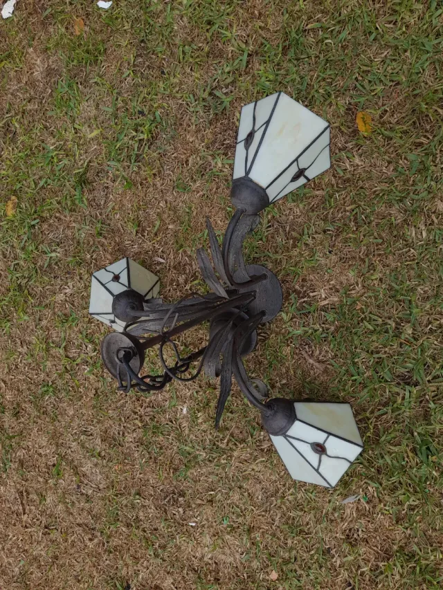 Lámparas de cristal y metal