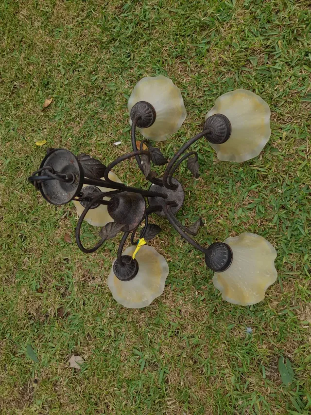 Lámparas de cristal y metal