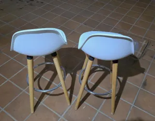 Taburetes Cocina Madera y Metal (2 uds)