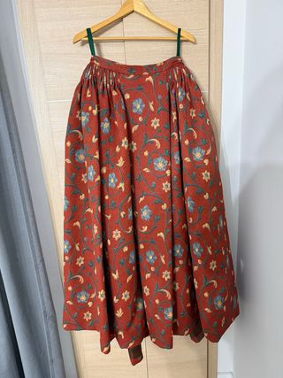 Falda fallera/huertana estampada