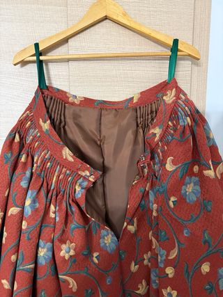 Falda fallera/huertana estampada