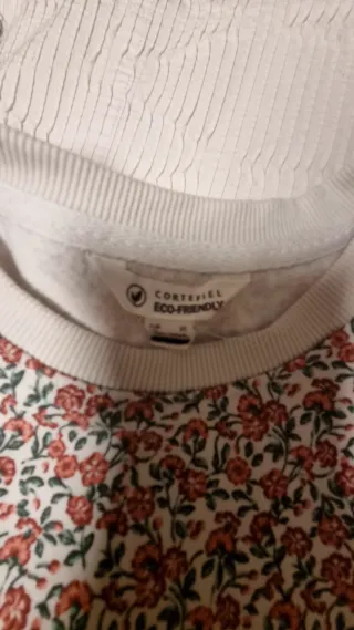 Sudadera floral mujer