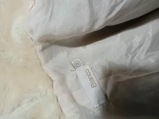 Torera pelo beige/blanco talla única