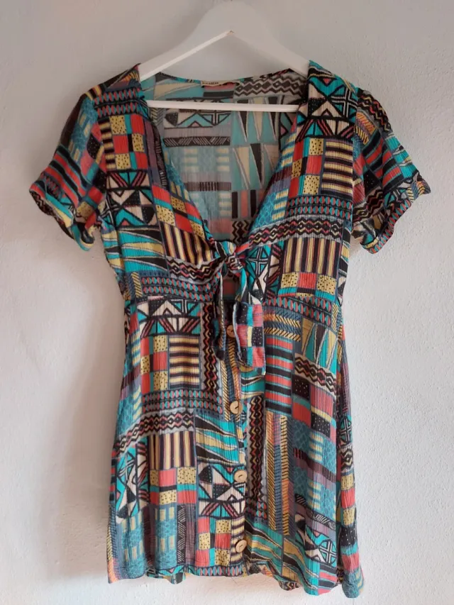 Vestido Pull and Bear estampado