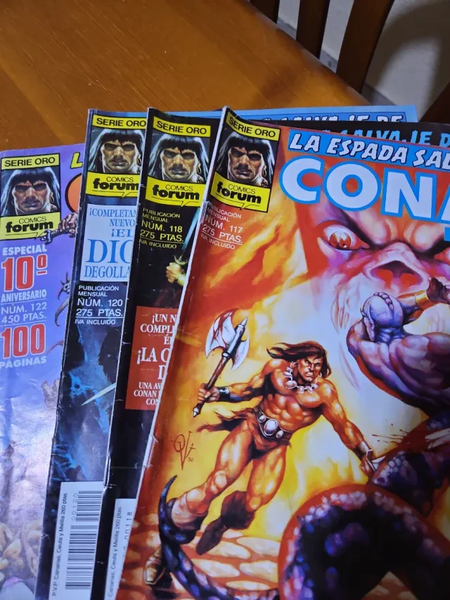Lote 3 comics La Espada Salvaje de Conan