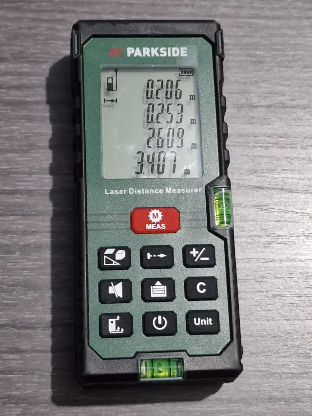 Medidor Láser Parkside Distancias
