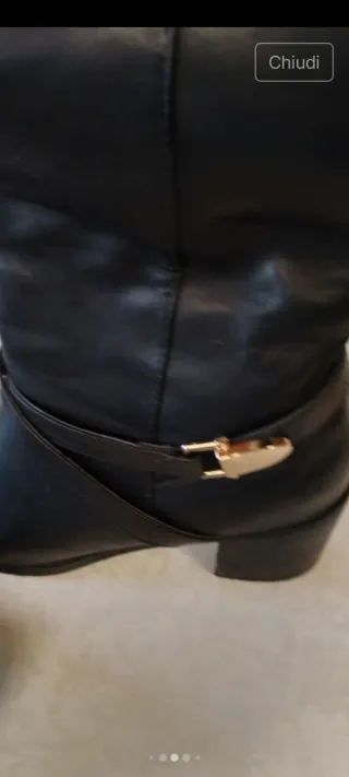 Stivali Primadonna neri con fibbia